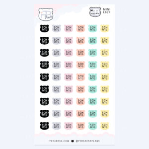 Mini Cute Bear Shape Daily Task Stickers – Important Functional Work Study Tracking - School Meeting