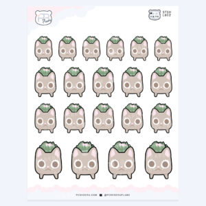 Cottagecore Planter Alli – Outdoor Spring Summer Planner Journaling Stickers