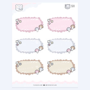 Cottagecore Mushroom Notes – Outdoor Spring Summer Planner Journaling Stickers