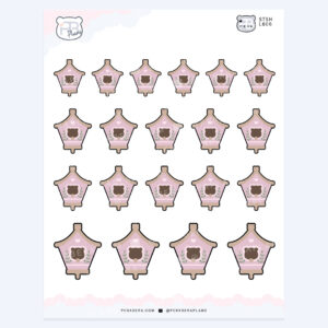 Cottagecore Gardening Bird House – Outdoor Spring Summer Planner Journaling Stickers