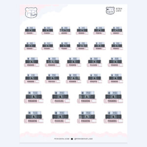 Cottagecore Book Stack – Outdoor Spring Summer Planner Journaling Stickers