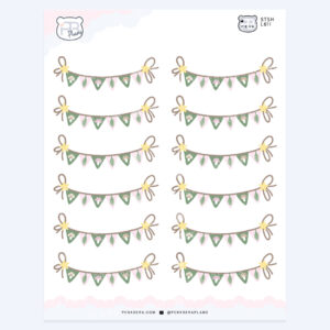 Cottagecore Cute Nature Banners – Planner Journaling Stickers