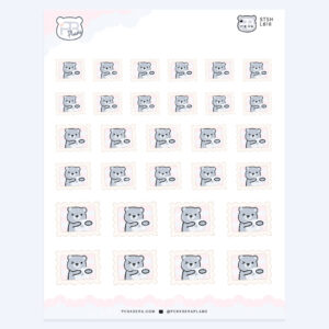 Bear Hug Postage Stamp – Happy Mail Planner Journaling Stickers