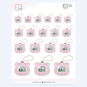 Cottagecore Alli Digital Pet – Outdoor Spring Summer Planner Journaling Stickers