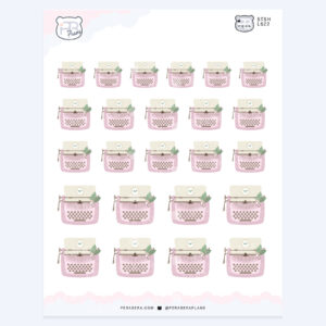 Cottagecore Cute Vintage Type Writer – Outdoor Spring Summer Planner Journaling Stickers